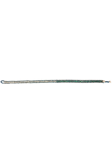 Falak Turquoise Enamel Double Wrap Bracelet