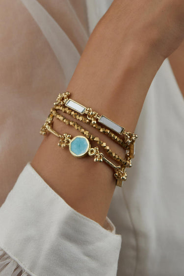 Mirror Enamel Multi Layer Bracelet