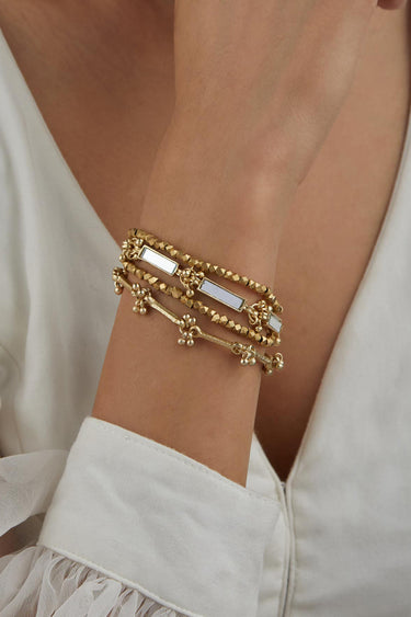 Mirror Gold Multi Layer Bracelet