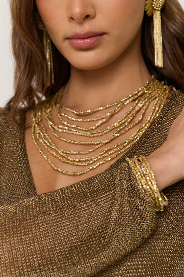 Round Chauras Layered Necklace