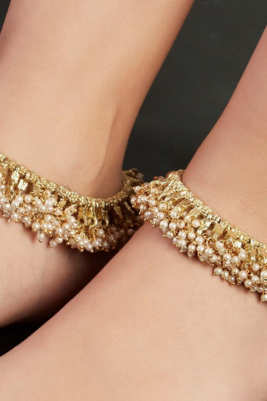 Falak Temple Pearl Anklet