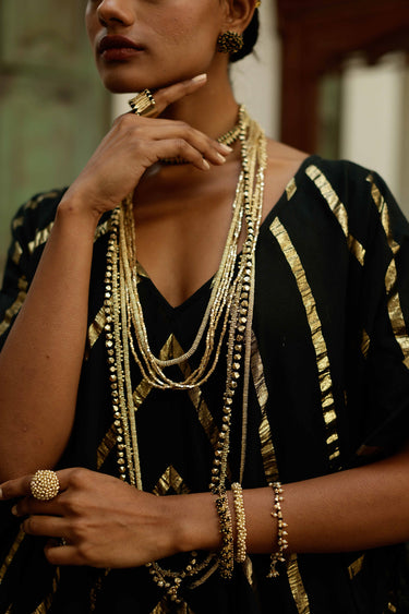Gold Pearl Beaded Bracelet