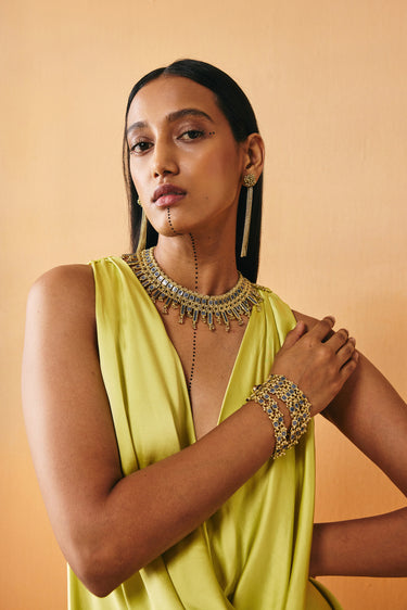 Enamel Falak Qabeela Necklace