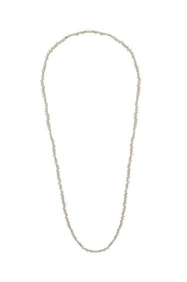 Janak Long Layering Silver Necklace