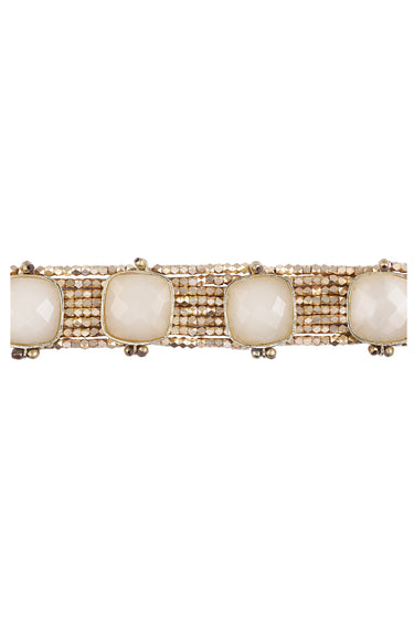 Square Stone Bead Bracelet