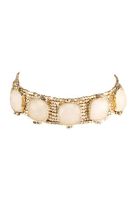 Square Stone Bead Choker