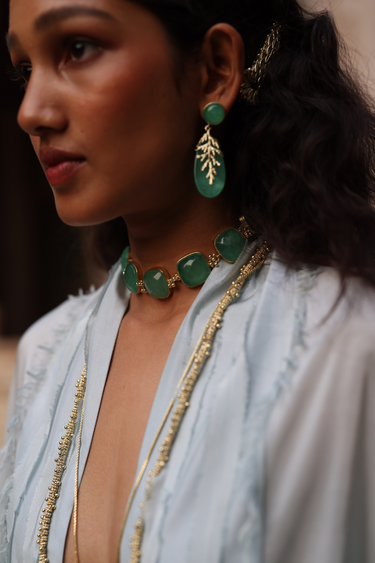 Square Stone Necklace
