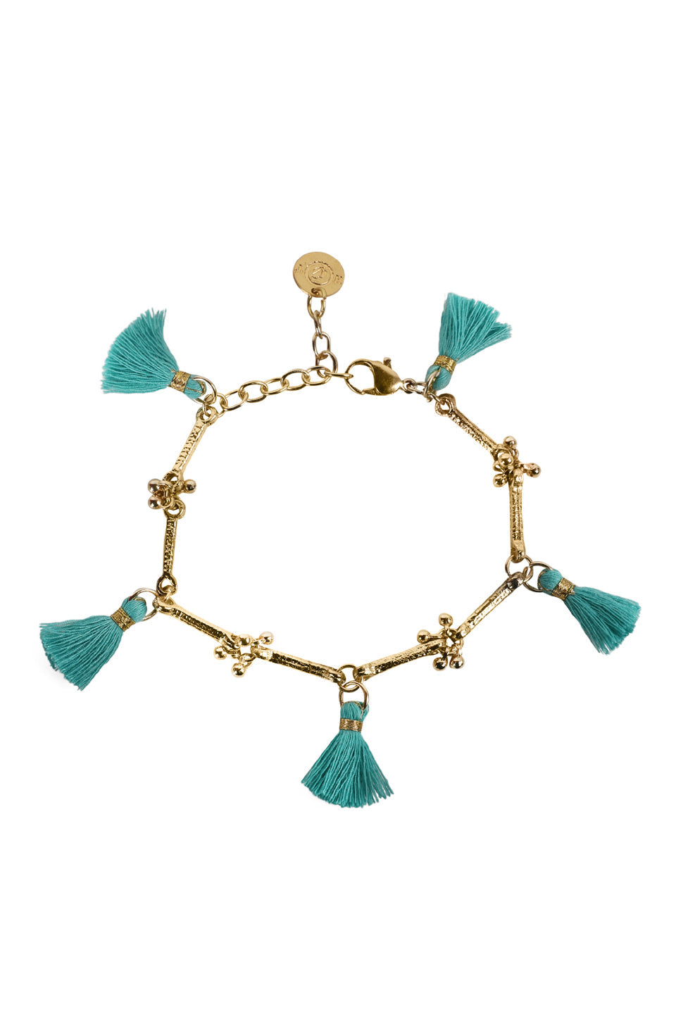Turquoise Noor Tassel Bracelet