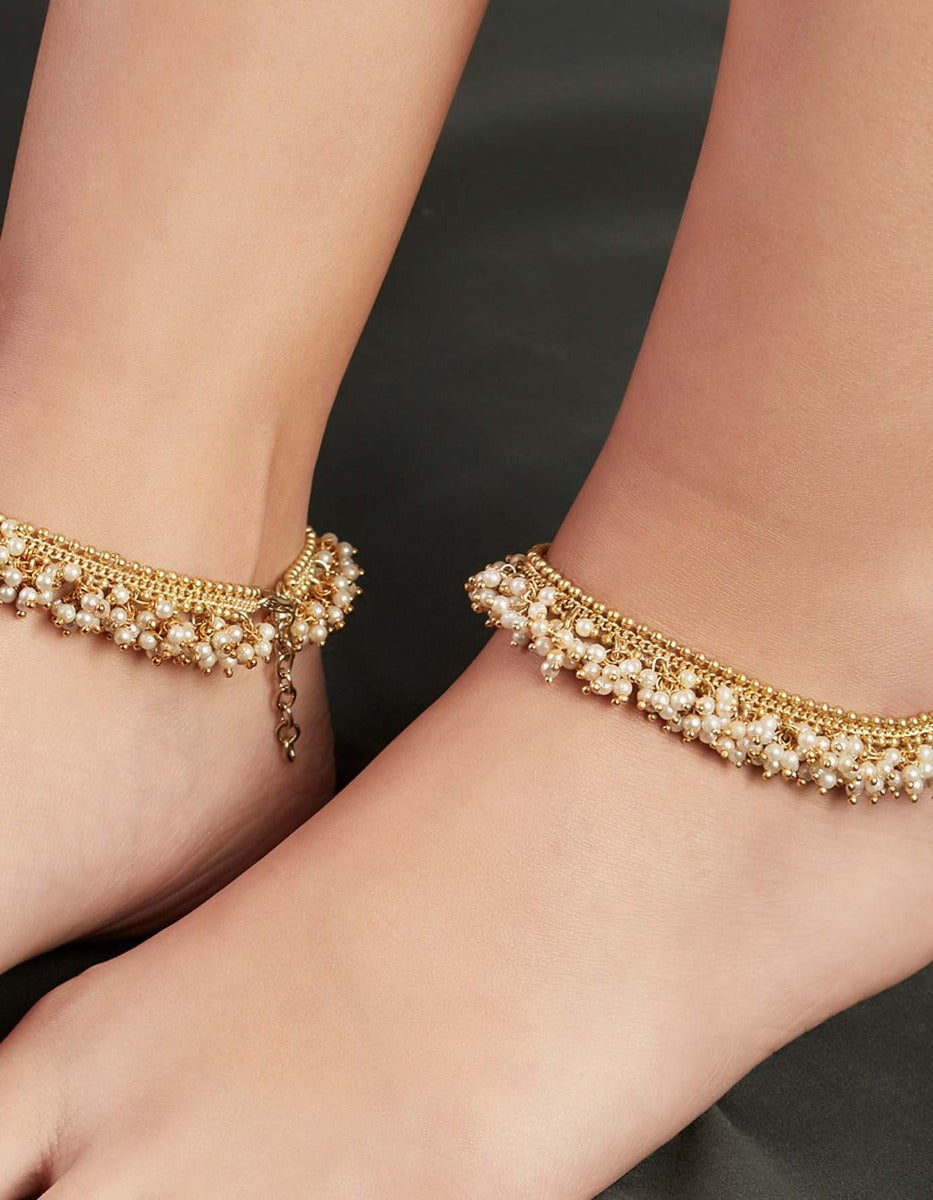 Maharani Pearl Anklet