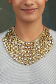 Mirror Gold Waterfall Necklace