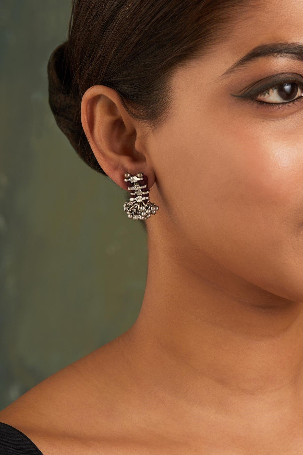 Falak Small Silver Earrings