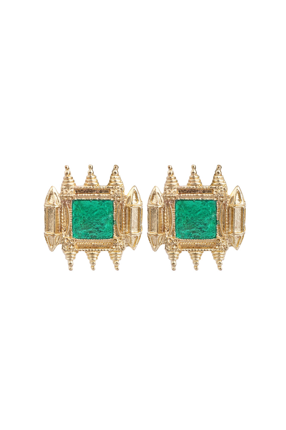Turquoise Fort Stud Earrings