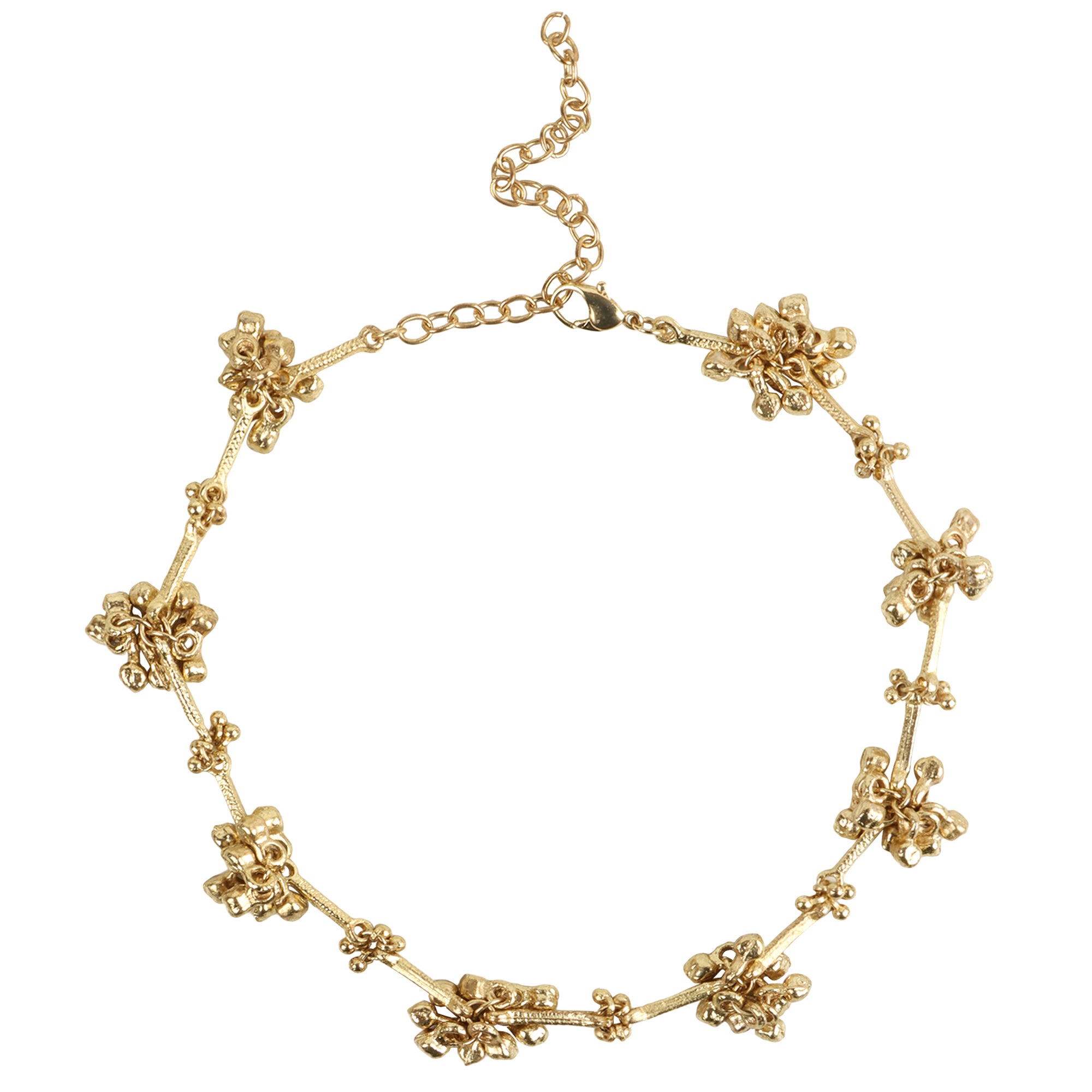 Gold Noor Ghungroo Grape Necklace