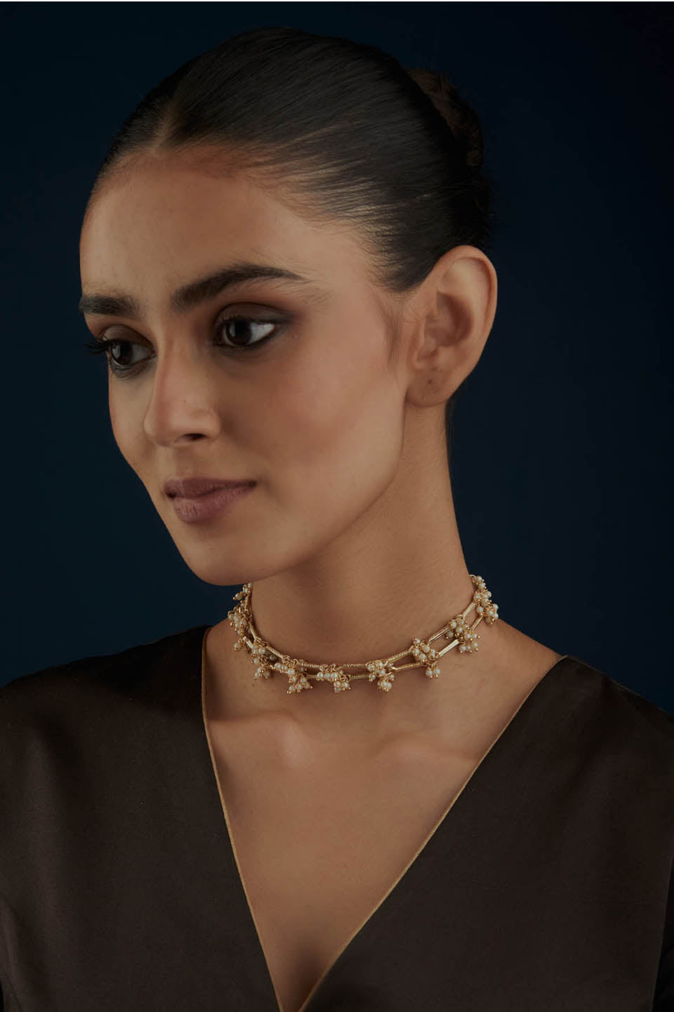 Noor Double Pearl Necklace