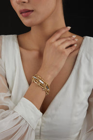 Mirror Gold Multi Layer Bracelet