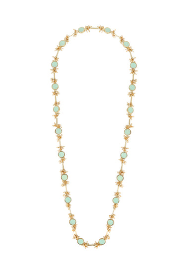 Circle Epoxy Pearl Neckstring
