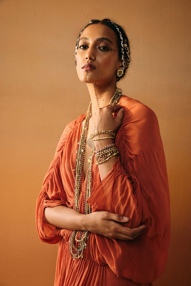 Gold Pearl Beaded Bracelet