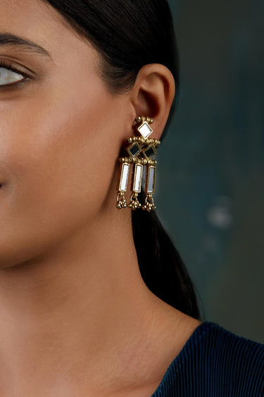 Mirror Gold Mumtaz Earrings