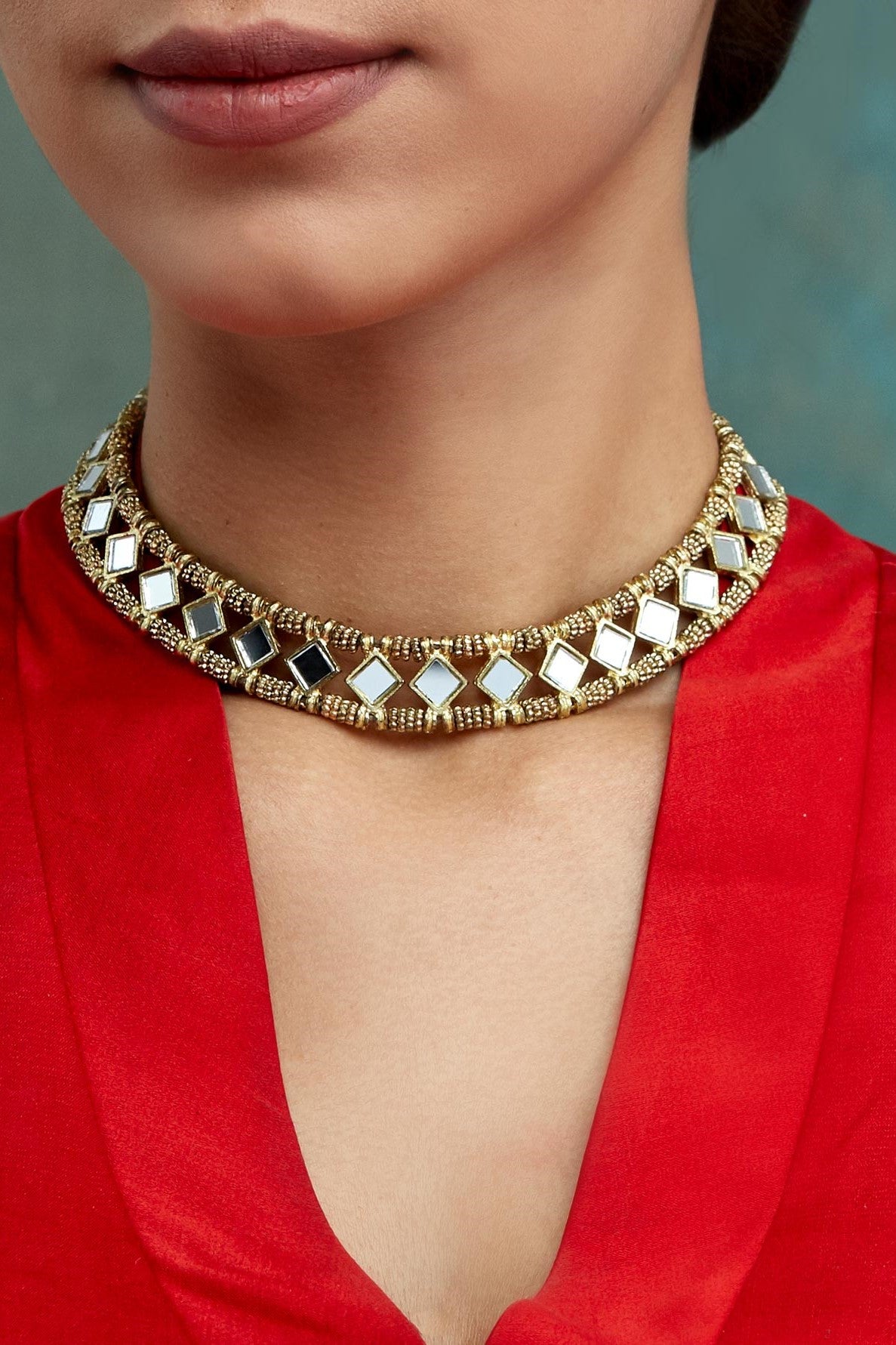 Mirror Mumtaz Choker Necklace