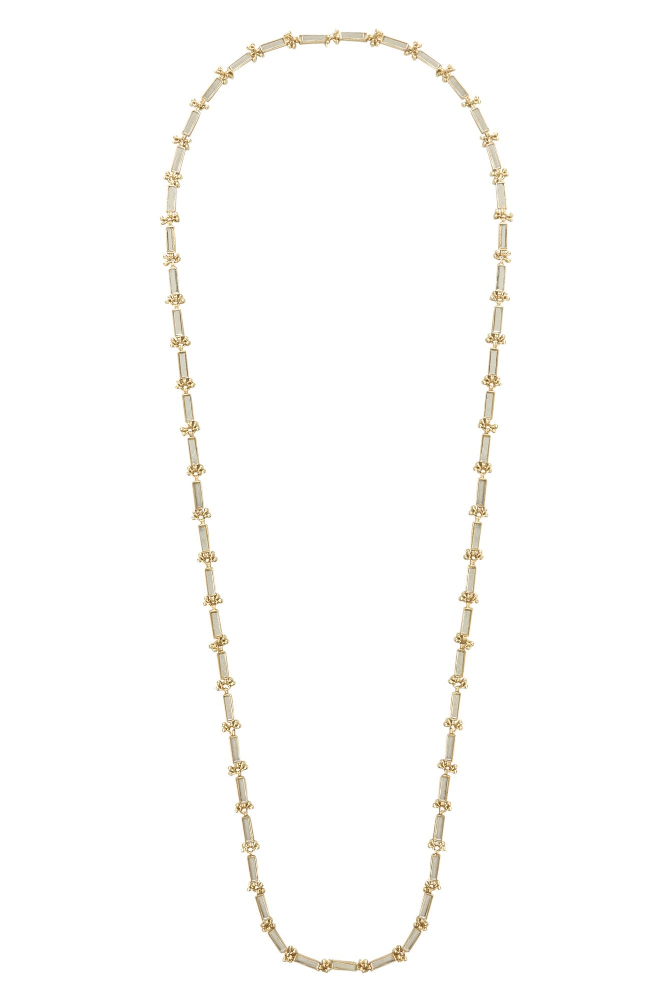 Mirror Gold Qabeela Long Neckstring