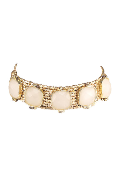 Square Stone Bead Choker