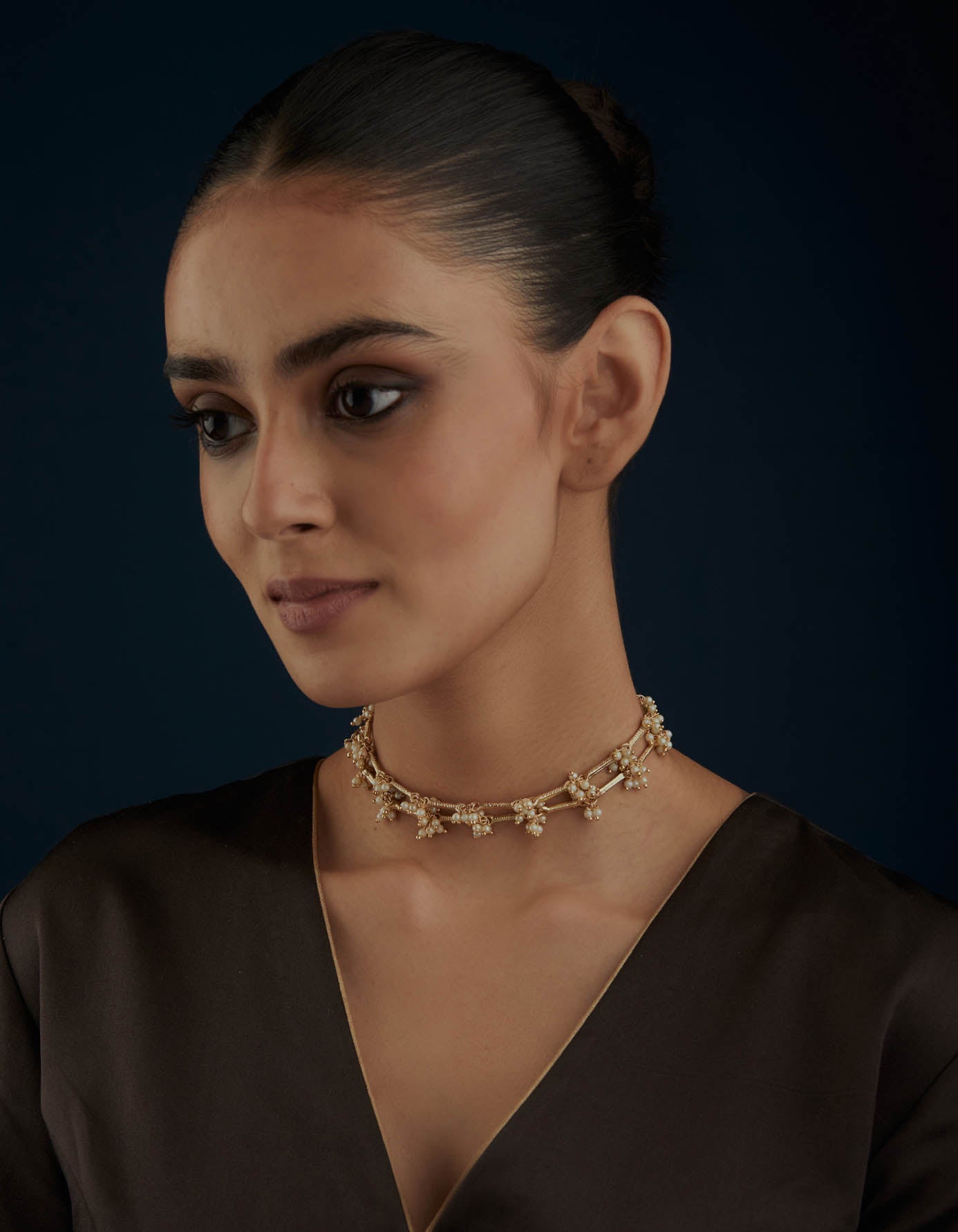 Noor Double Pearl Necklace