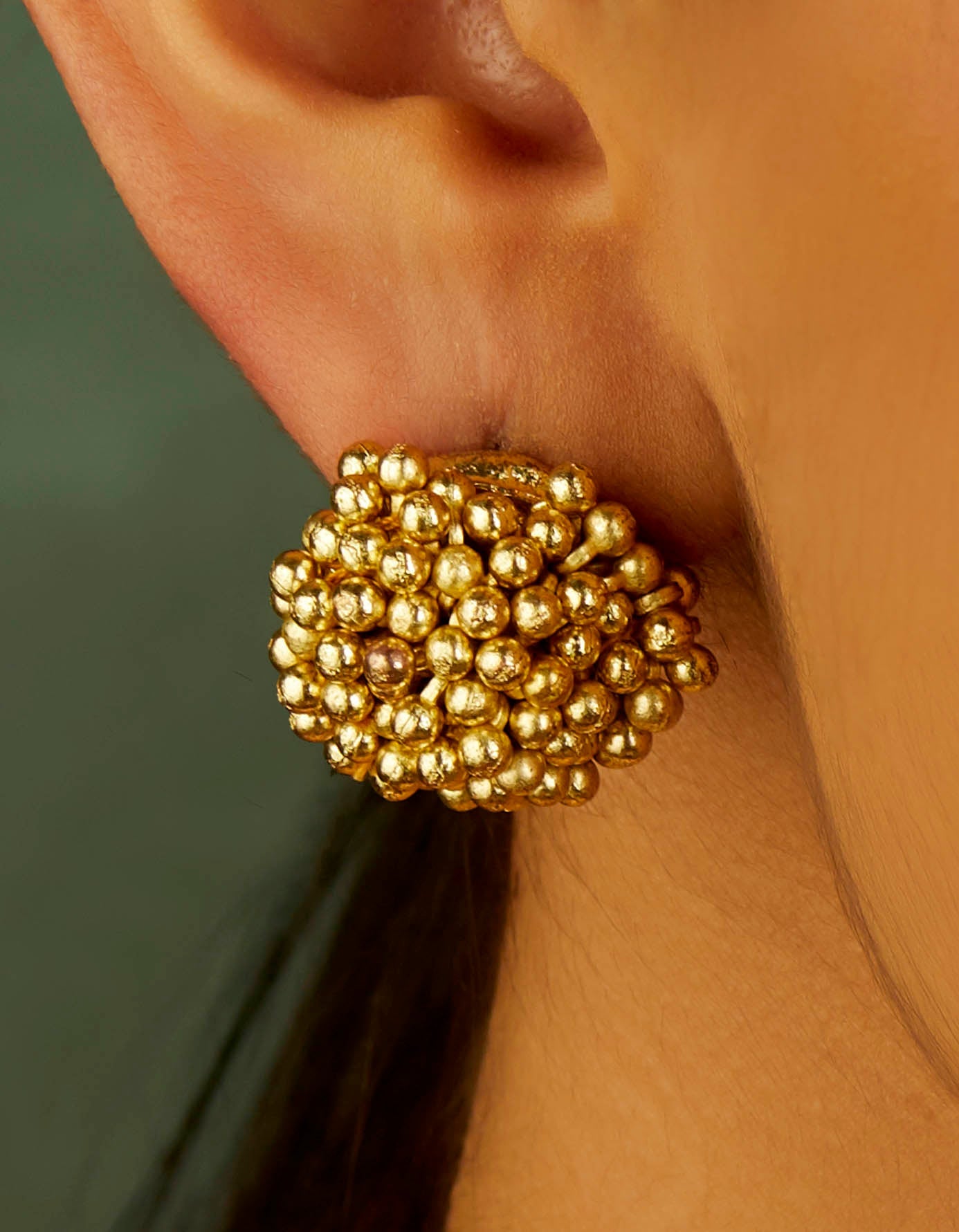 Gold Bomb Earrings