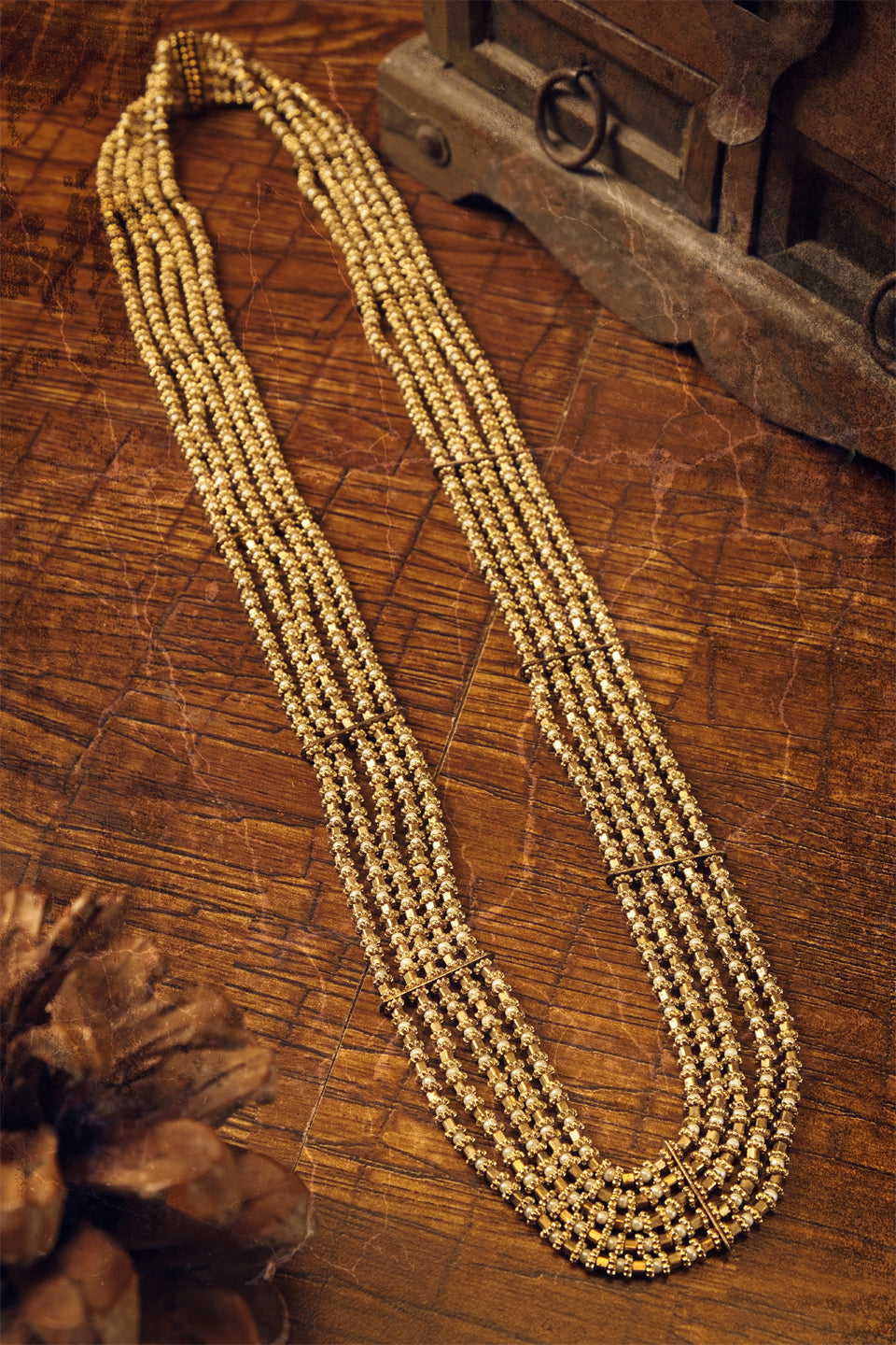 Chakri Pearl Long Necklace