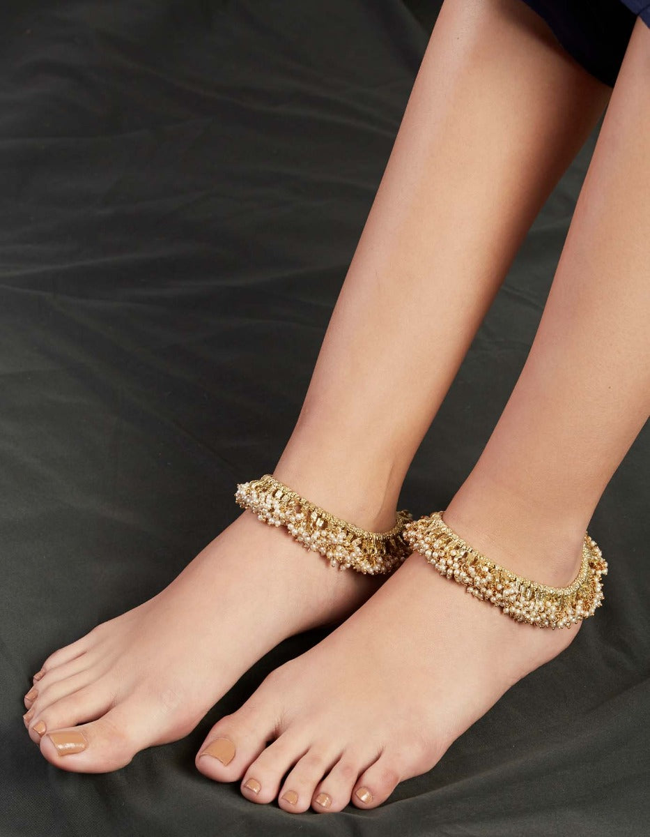 Falak Temple Pearl Anklet