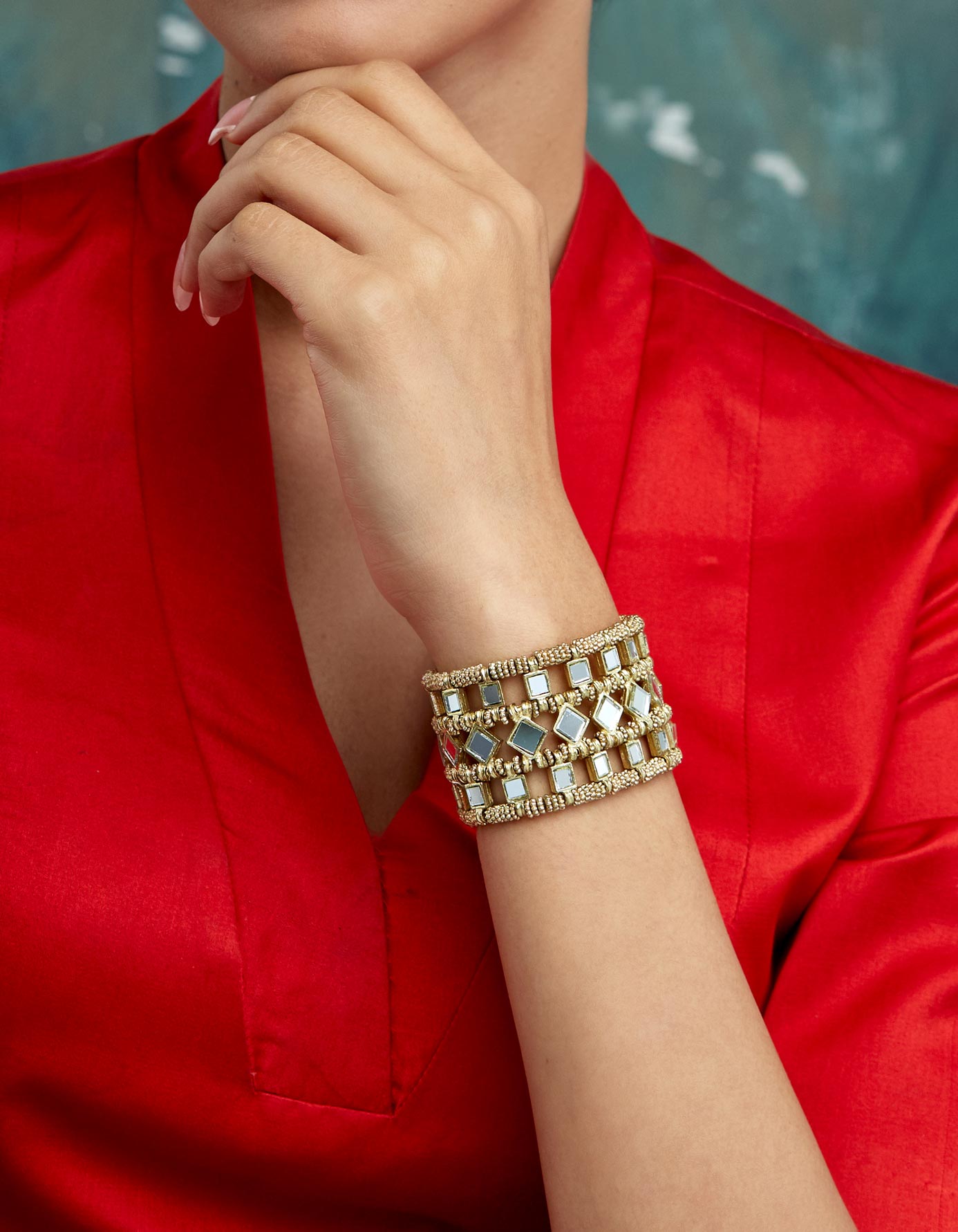 Mirror Gold Falak Mumtaz Bracelet