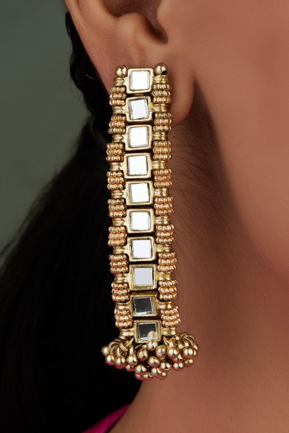 Mirror Gold Zia Earrings